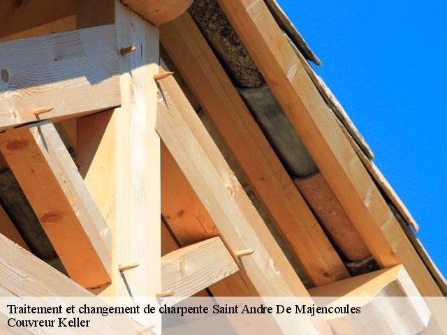Traitement et changement de charpente  saint-andre-de-majencoules-30570 Couvreur Keller