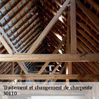 Traitement et changement de charpente  soustelle-30110 DK Couverture 