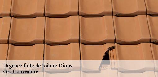 Urgence fuite de toiture dions-30190 GK Couverture