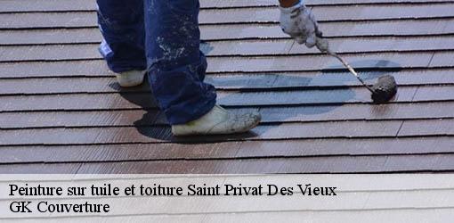 Peinture sur tuile et toiture saint-privat-des-vieux-30340 GK Couverture