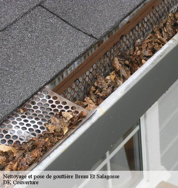 Nettoyage et pose de gouttière breau-et-salagosse-30120 DK Couverture