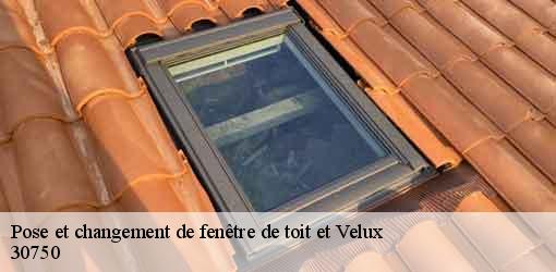 Pose et changement de fenêtre de toit et Velux  revens-30750 DK Couverture 