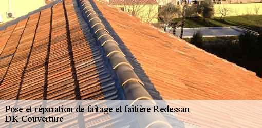 Pose et réparation de faîtage et faîtière  redessan-30129 DK Couverture 