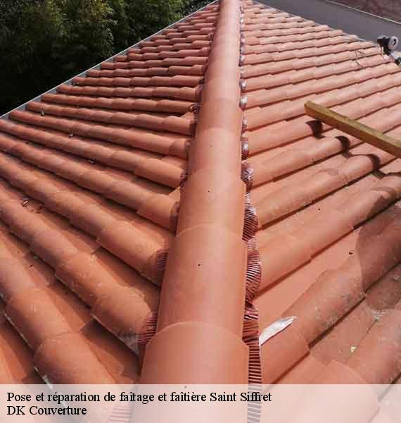 Pose et réparation de faîtage et faîtière  saint-siffret-30700 DK Couverture 