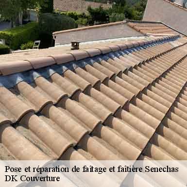 Pose et réparation de faîtage et faîtière  senechas-30450 DK Couverture 