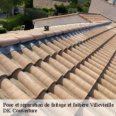 Pose et réparation de faîtage et faîtière  villevieille-30250 DK Couverture 