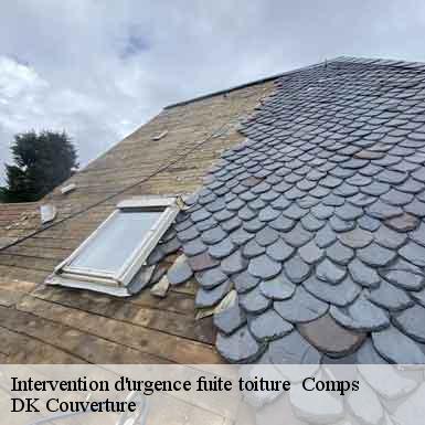 Intervention d'urgence fuite toiture   comps-30300 DK Couverture 