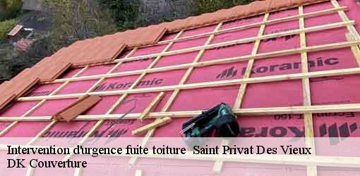 Intervention d'urgence fuite toiture   saint-privat-des-vieux-30340 DK Couverture 
