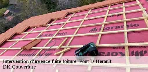 Intervention d'urgence fuite toiture   pont-d-herault-30440 DK Couverture 